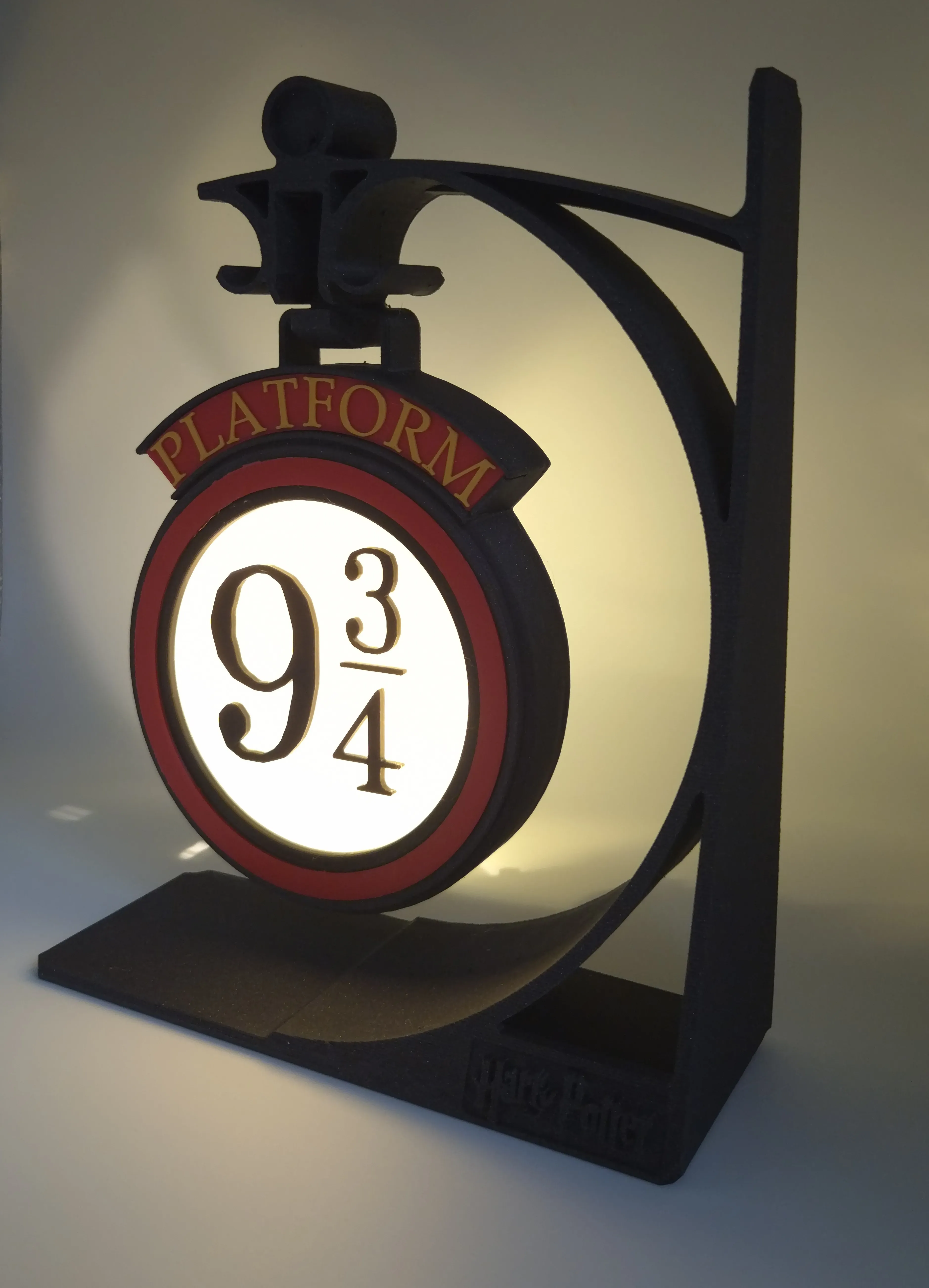 Lámpara de plataforma 9/34 de Harry Potter